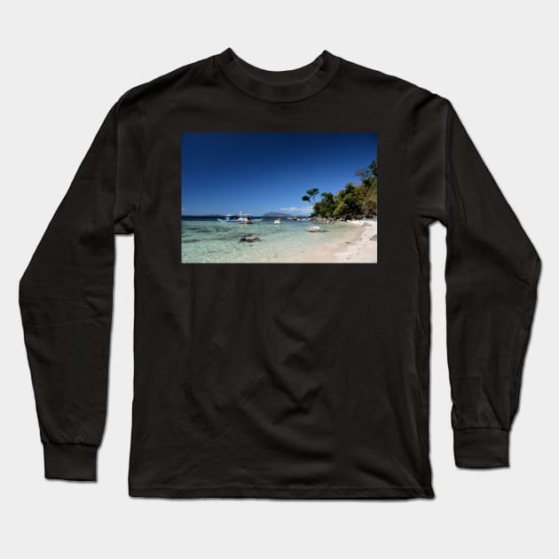 Lagon Palawan, Philippines Long Sleeve T-Shirt by franck380